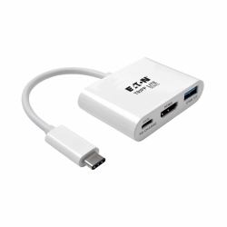 Tripp Lite U444-06N-HU-C USB-C to HDMI Adapter with USB 3.x [5Gbps] Hub Port and PD Charging, HDC...
