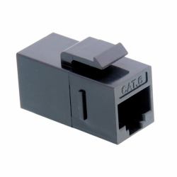 VALUE RJ-45 Keystone Modular Coupler, Cat.6, unshielded, black 