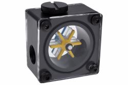 Alphacool 1011889 Radiator block (Alphacool Eisfluegel flow indicator G1/4 square - Acetal)