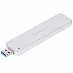 Silverstone MS09 SSD enclosure Silver M.2 (SilverStone Mobile Series MS09 - lagri)
