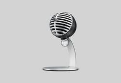 Shure MOTIV MV5 Grey Presentation microphone 