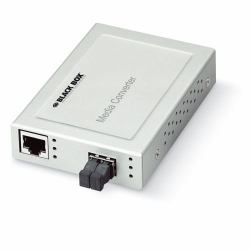 Black Box LMCS203AE-SC20 network media converter 100 Mbit/s Single-mode White 