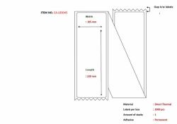 Capture CA-LB3045 printer label White (Capture - etiketter - 2000 etikette[r])