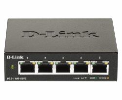 D-Link DGS-1100-05V2/E network switch Managed L2 Gigabit Ethernet [10/100/1000] Black (D-Link Switch DGS-1100-05V2 5xGBit Managed)