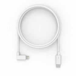 Compulocks 6ft USB-C Male to 90 Degree Lightning Charging Cable Right Angle White 