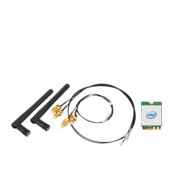 Shuttle WLN-M1 - Intel WLAN-ax/Bluetooth Combo Kit with M.2 card, cables and external antennas 