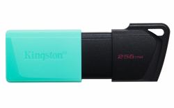 Kingston Technology DataTraveler 256GB USB3.2 Gen1 Exodia M [Black + Teal] (Kingston DataTraveler ExodiaM DTXM/256GB USB Flash Drive, 256GB, USB 3.2, Turquoise / Black, Moving Cap Design)
