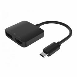 Cables Direct USB3C-HDMIDP01A laptop dock/port replicator Black 