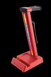 Verbatim SureFire Vinson N1 Dual balance Gaming RGB Headset Stand Red