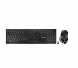 CHERRY DW 9500 SLIM keyboard Mouse included Universal RF Wireless + Bluetooth QWERTY English Black, Grey (CHERRY DW 9500 SLIM - tastatur og mus-)
