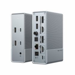 hyper HDG215-EU laptop dock/port replicator Wired USB 3.2 Gen 1 [3.1 Gen 1] Type-C Silver 