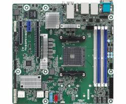 Asrock X570D4U-2L2T/BCM motherboard AMD X570 Socket AM4 micro ATX (Asrock Rack - X570D4U-2L2T/BCM Micro-ATX)
