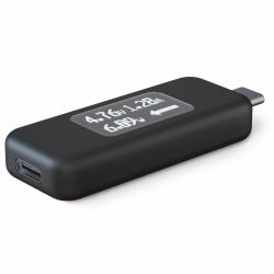 Plugable Technologies USB C Power Meter Tester for Monitoring USB-C Connections - Digital Multime...