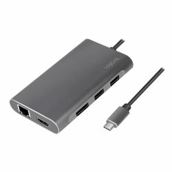 LogiLink UA0382 laptop-dockingstation & portreplikator Kabelgebunden USB 3.2 Gen 1 [3.1 Gen 1] Ty...