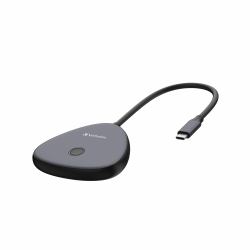 Verbatim Share My Screen USB-C Wireless Display Adapter 4K with Hub WDA-02 