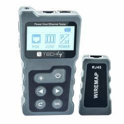 techly I-CT PRO-POECK testeur de câble réseau Testeur PoE Noir, Gris 