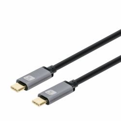techly ICOC MUSB321-CM-020 USB Kabel USB 3.2 Gen 1 [3.1 Gen 1] 2 m USB C 5 Gbit/s 60 W Schwarz, G...