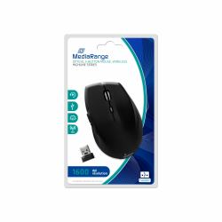 MediaRange MROS208 Maus Büro rechts RF Wireless Optisch 1600 DPI 