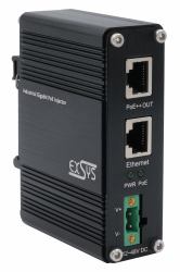 EXSYS PoE++ Gigabit Injector 90W, -40°C to +80°C 