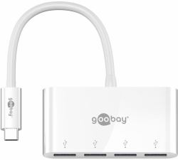 Goobay 66274 laptop dock/port replicator Wired USB 3.2 Gen 1 [3.1 Gen 1] Type-C White 