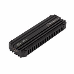 Silverstone MS12 SSD enclosure Black M.2 (SilverStone MS12 - lagringspakning - M)