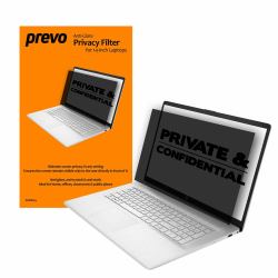 prevo 14-Inch Anti-Glare Laptop Privacy Screen Filter, Anti-Peep, Anti-Static 35.6 cm [14"] Frame...