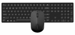 Rapoo 8020M Tastatur Maus enthalten RF Wireless + Bluetooth QWERTY Schwarz 