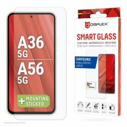 Displex Smart Glass [9H] for Samsung Galaxy A36/A56, Mounting Sticker, unbreakable 