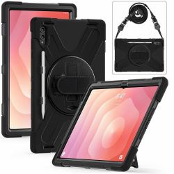 eSTUFF Galaxy Tab S10 FE+ CHICAGO Full Body Defender Case with Black 