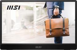 MSI PRO MP161 E2U portable TV/monitor Portable monitor Black 39.6 cm [15.6"] LED 1920 x 1080 pixels 