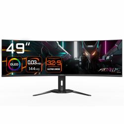 aorus GIGABYTE CO49DQ OLED Curved Gaming Monitor - 5120x1440[DQHD], 1800R, 144Hz, 0.03ms, KVM, Fr...