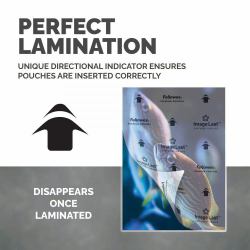 Fellowes A4 Laminating Pouches Gloss Finish 500 Sheets 80 Micron High Quality Finish