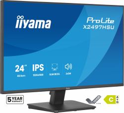 iiyama ProLite X2497HSU-B1 écran plat de PC 60,5 cm [23.8"] 1920 x 1080 pixels Full HD LED Noir 