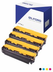 gilford CB541A#KIT Cartouche de toner 1 pièce[s] Compatible Noir, Cyan, Magenta, Jaune 