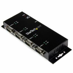specials StarTech.com 4 Port USB to DB9 RS232 Serial Adapter Hub – Industrial DIN Rail and Wall...