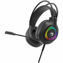 marvo H8325 Akari 40 USB 2.0 Wired Gaming RGB Headset [Black] Head-band 