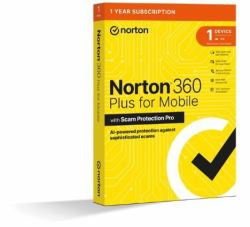 Norton 360 Plus for Mobile - 1 User / 1 Device / 12 Months Antivirus security Commercial 1 licens...