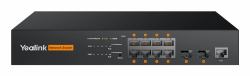 Yealink RCH80 Géré L2+ Connexion Ethernet, supportant l'alimentation via ce port [PoE] Noir 