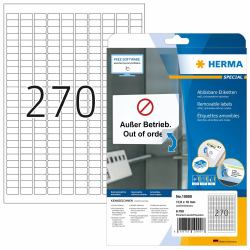 HERMA Removable labels A4 17.8x10 mm white Movables/removable paper matt 6750 pcs. 