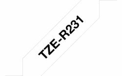 Brother TZE-R231 label-making tape Black on white 