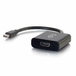 C2G Mini DisplayPort to HDMI Active Adapter Converter 4K UHD - Black 