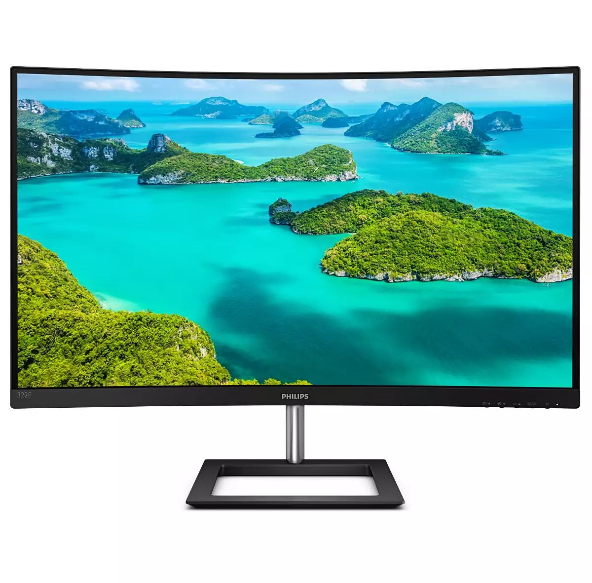Philips E Line 322E1C/00 computer monitor 80 cm [31.5] 1920 x 1080 pixels Full HD LCD Black (PHILIPS 31.5 VA MONITOR CURVED 322E1C/00)