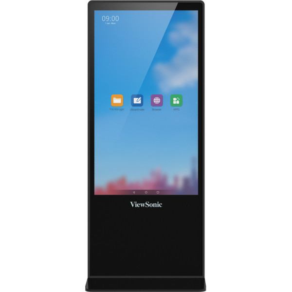 Viewsonic EP5542T Signage Display Totem design 139.7 cm [55] LED 450 cd/m² 4K Ultra HD Black Touchscreen Android 8.0 (55IN 3840X2160 350NITS 1300:1 - 2GB 16GB HDMI 3XUSB ANDROID)