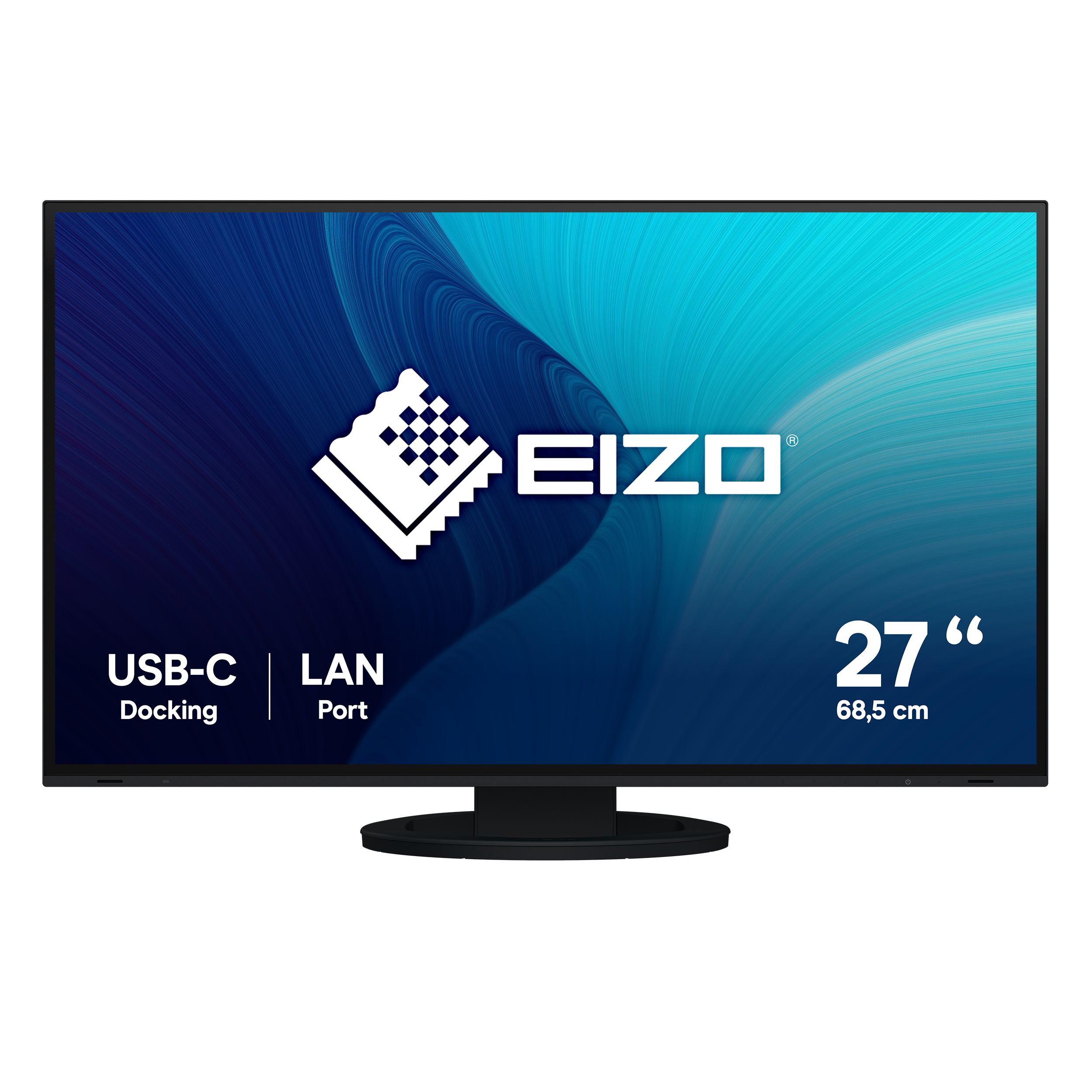 EIZO FlexScan EV2795-BK computer monitor 68.6 cm [27] 2560 x 1440 pixels Quad HD LCD Black (*** EV2795 27 USB-C HDMI DISPLAY PORT RJ45 - 5 YEAR WARRANTY EV2795-BK)