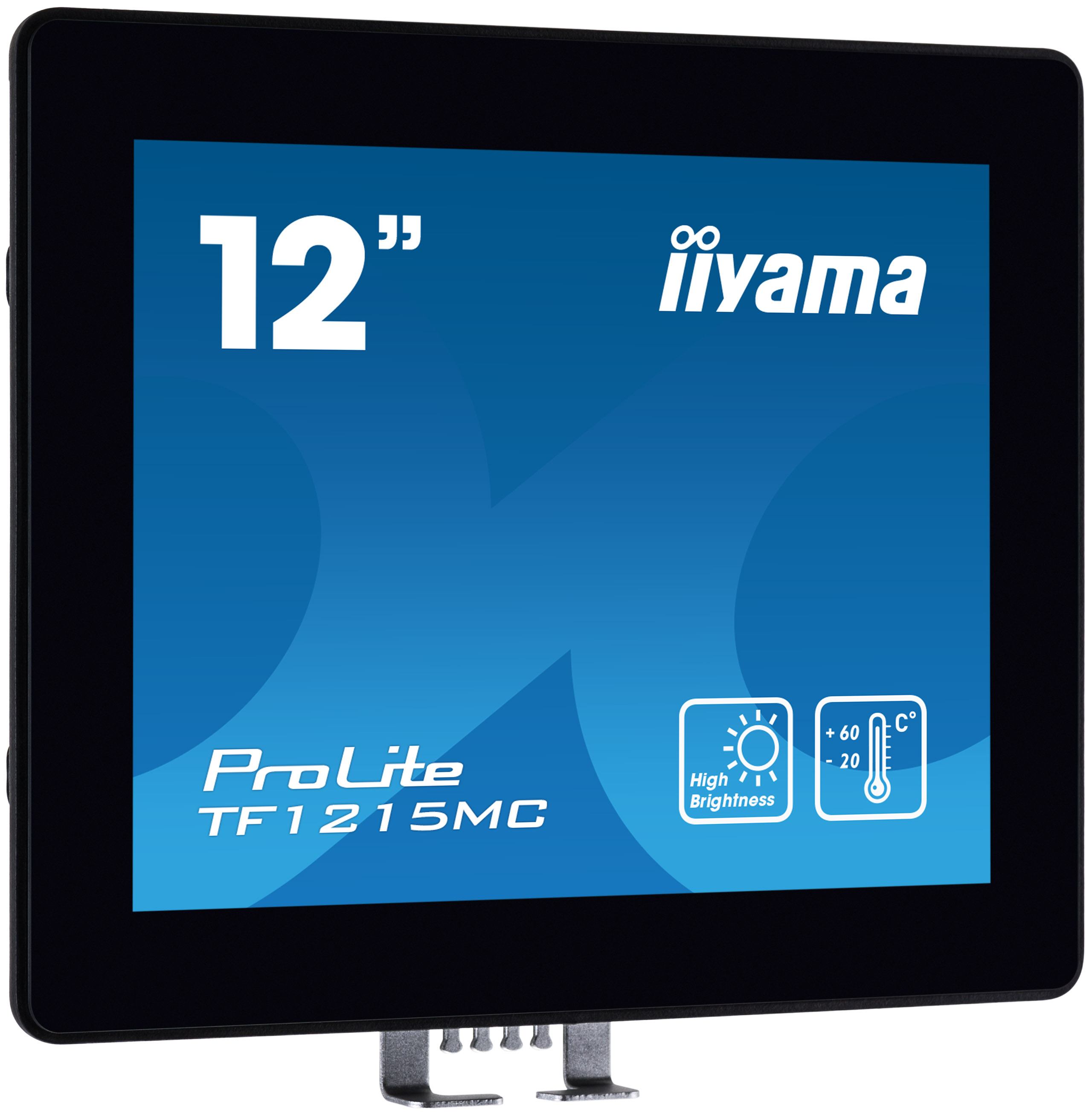 iiyama TF1215MC-B1 computer monitor 30.7 cm [12.1] 1024 x 768 pixels LCD Touchscreen Black (iiyama - 12.1' PCAP 10pt touchscreen)