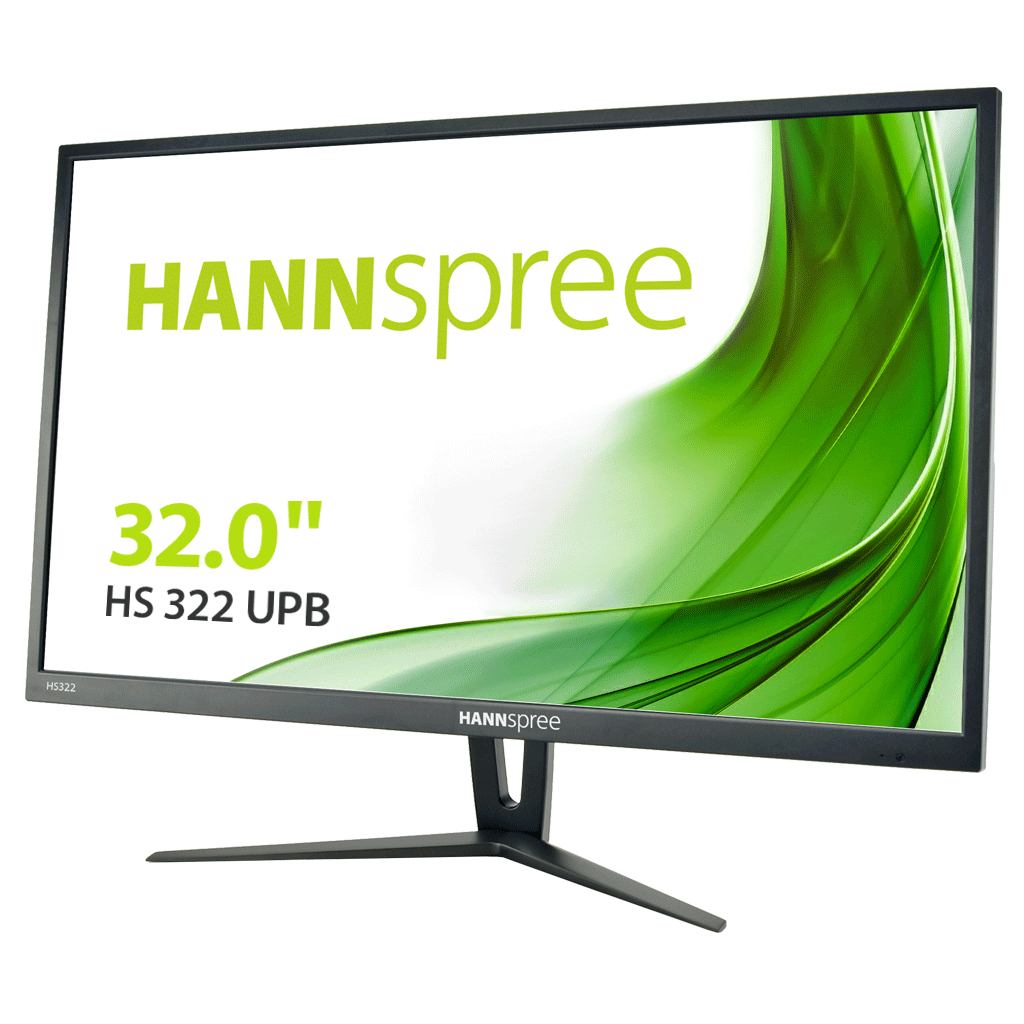 Hannspree HS 322 UPB computer monitor 81.3 cm [32] 2560 x 1440 pixels Quad HD LED Black (32IN PINP 16:9 2560X1440 1200:1 - 4MS HDMI LCD MONITOR)