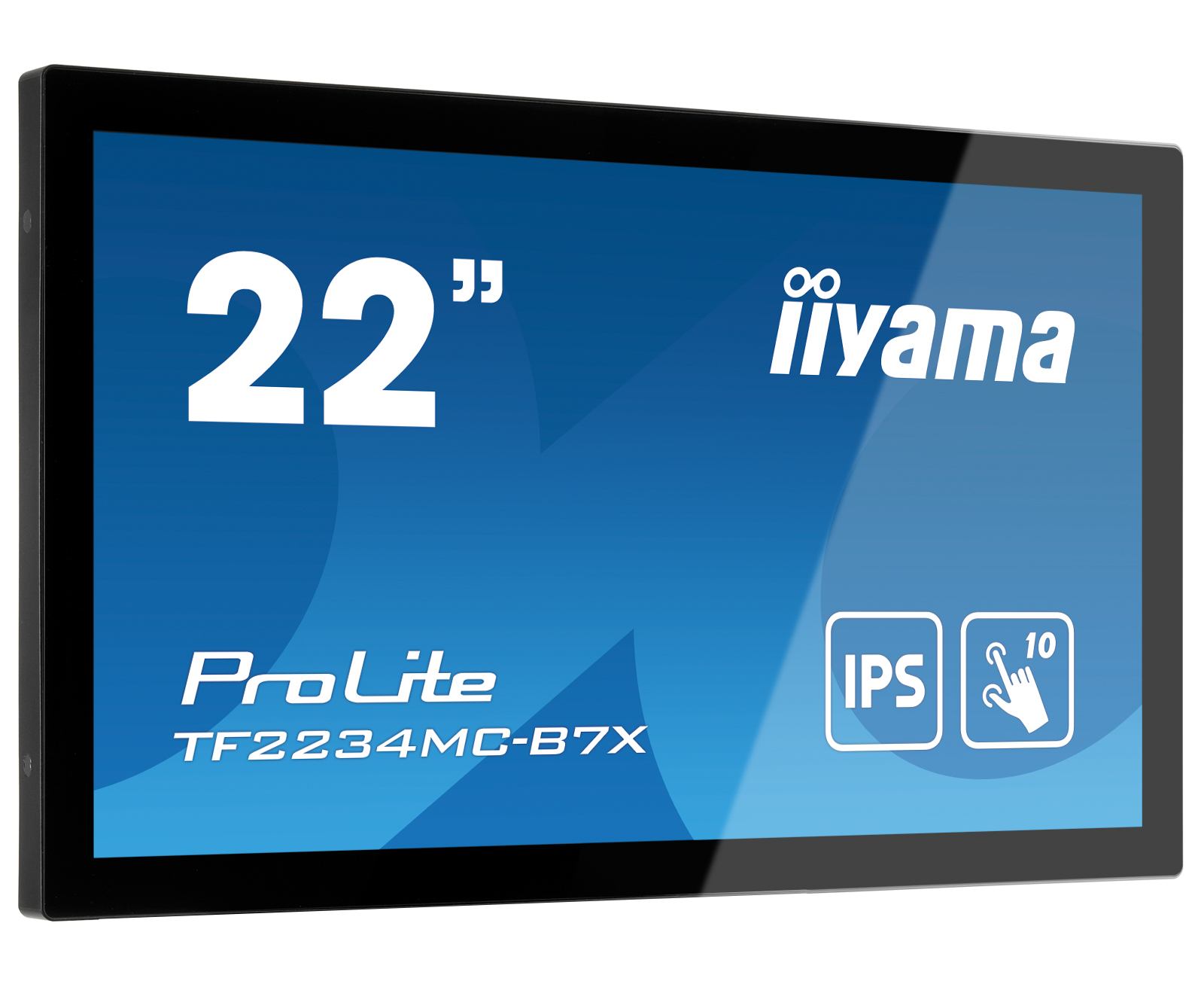 iiyama ProLite TF2234MC-B7X computer monitor 54.6 cm [21.5] 1920 x 1080 pixels Full HD LED Touchscreen Multi-user Black (iiyama TF2234MC-B7X 22' Touch Monitor)