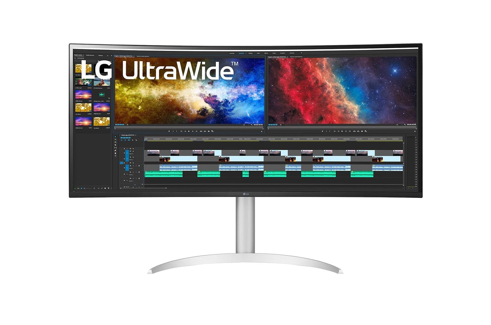 LG 38BQ85C-W computer monitor 95.2 cm [37.5] 3840 x 1600 pixels Quad HD+ White (96,5cm/38 [3840x1600] LG UltraWide 38BQ85C-W 21:9 UWQHD IPS Curved 5ms 75Hz HDMI DP USB-C Speaker White)