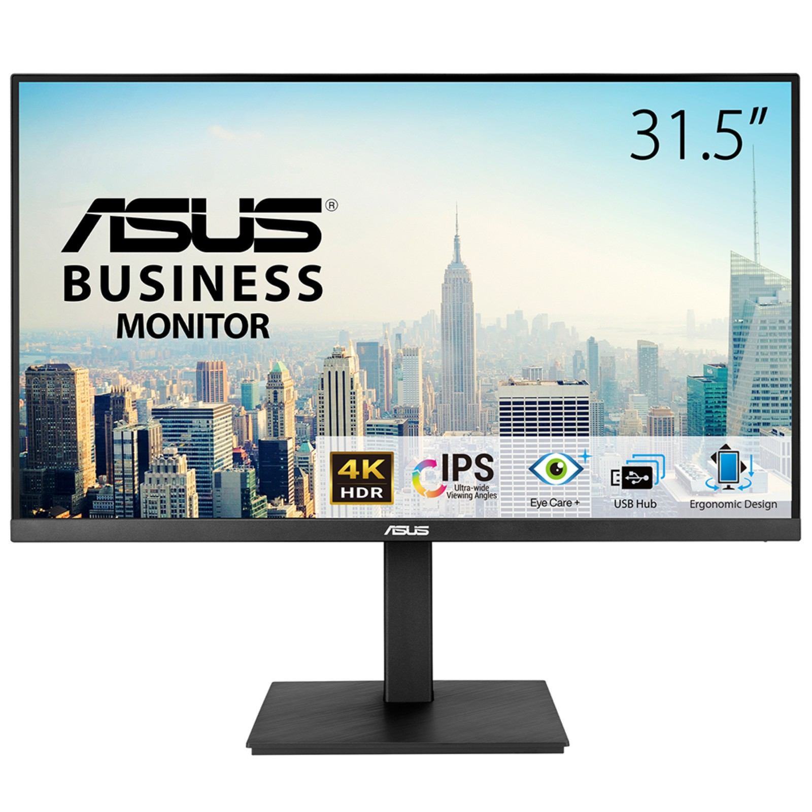 ASUS VA32UQSB computer monitor 80 cm [31.5] 3840 x 2160 pixels 4K Ultra HD LED Black (ASUS 80,1cm Business VA32UQSB UHD HDMI)