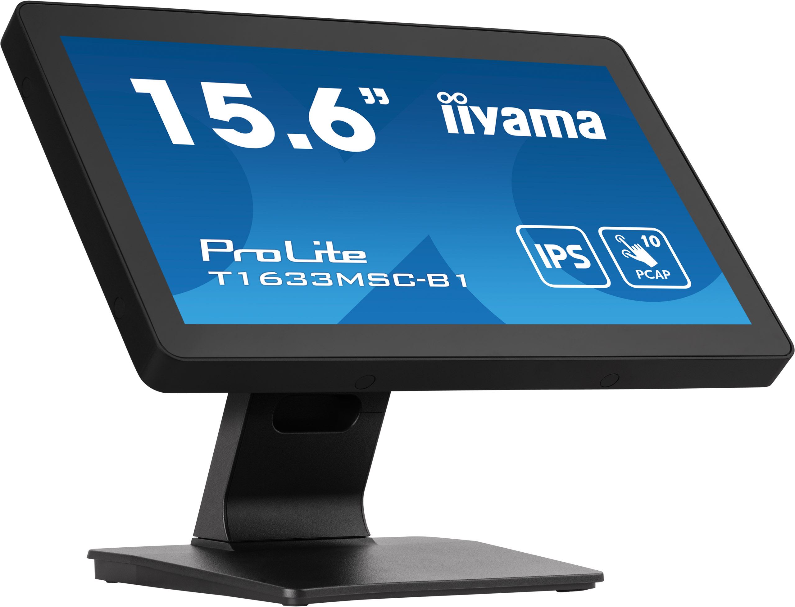 iiyama ProLite T1633MSC-B1 computer monitor 39.6 cm [15.6] 1920 x 1080 pixels Full HD LCD Touchscreen Black (iiyama ProLite T1633MSC-B1 computer monitor 15.6')